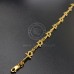 18k Gold Ankh key Link  Bracelet