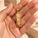 18K Gold Filigree Egyptian Cartouche Pendant with White Gold Hieroglyphs 18K Gold Filigree Egyptian Cartouche Pendant with White Gold Hieroglyphs