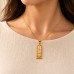 18K Gold Filigree Egyptian Cartouche Pendant with White Gold Hieroglyphs 18K Gold Filigree Egyptian Cartouche Pendant with White Gold Hieroglyphs