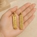 18k Gold Double Sided Egyptian Cartouche Pendant