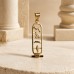 18K Gold Open Egyptian Cartouche Pendant