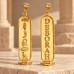 18K Gold Wide Double-Sided Classic Egyptian Cartouche