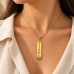 18K Gold Wide Double-Sided Classic Egyptian Cartouche
