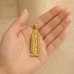 18K Gold Lotus Egyptian Cartouche Pendant 18K Gold Lotus Egyptian Cartouche Pendant