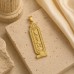 18K Gold Lotus Egyptian Cartouche Pendant 18K Gold Lotus Egyptian Cartouche Pendant