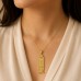 18K Gold Lotus Egyptian Cartouche Pendant 18K Gold Lotus Egyptian Cartouche Pendant