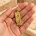 18K Gold Cartouche with Ankh key and Scarab Border