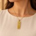 18K Gold Cartouche with Ankh key and Scarab Border