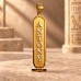18k Gold Double Sided Cartouche with White Gold Symbols 18k Gold Double Sided Cartouche with White Gold Symbols