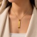 18k Gold Double Sided Cartouche with White Gold Symbols 18k Gold Double Sided Cartouche with White Gold Symbols