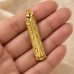 18k Gold Triple Sided Egyptian Cartouche