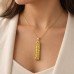 18k Gold Triple Sided Egyptian Cartouche