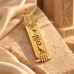 Customizable Anubis 18K Gold Cartouche Customizable Anubis 18K Gold Cartouche