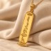 18K Gold Wide Classic Egyptian Cartouche Pendant 18K Gold Wide Classic Egyptian Cartouche Pendant