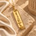 18K Gold Wide Classic Egyptian Cartouche Pendant 18K Gold Wide Classic Egyptian Cartouche Pendant