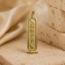 18k Gold Solid Egyptian Cartouche with Rope Border 18k Gold Solid Egyptian Cartouche with Rope Border