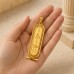 18k Gold Cartouche with Hollowed out Filigree Border