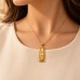 18K Gold Egyptian Cartouche with Hollowed Filigree Border
