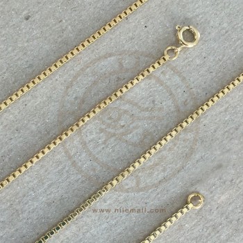 18k gold box shop chain