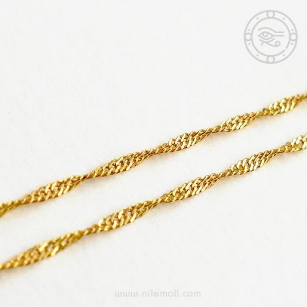 18k Gold Singapore Twist Chain 18k Gold Singapore Twist Chain