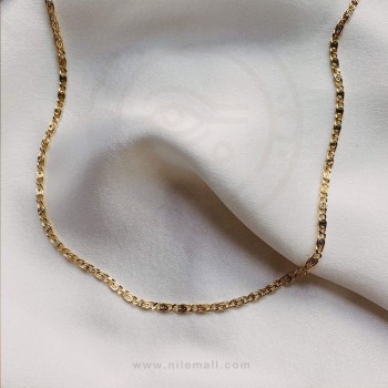 18k Gold Scroll Chain