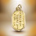 18K Gold Egyptian jewelry Double-Sided Scarab Splendor