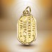 18K Gold Egyptian jewelry Double-Sided Scarab Splendor