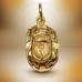 18K Gold Egyptian jewelry Double-Sided Scarab Splendor