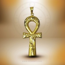 Akhenaten Ankh Pendant in 18k Gold