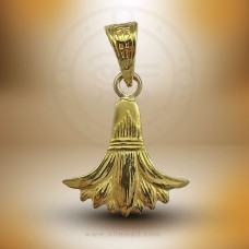 18k Gold Egyptian Lotus Flower Pendant - Egyptian Jewelry