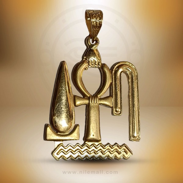 Be strong, alive, and healthy 18k gold pendant Be strong, alive, and healthy 18k gold pendant