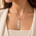 Silver Classic Customizable Egyptian Cartouche Pendant