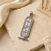 Silver Cartouche with Hollowed out Filigree Border