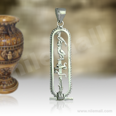 Open Silver Cartouche with Filigree Border 