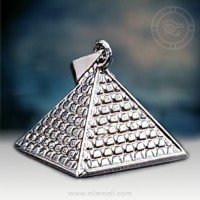 Silver Great Pyramid of Khufu Pendant