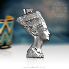 Royal Silver Nefertiti Pendant
