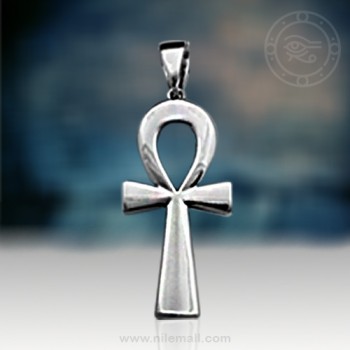 Egyptian Plain Silver Ankh Key Pendant