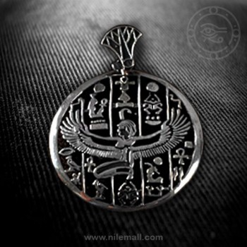 Isis Hollow Silver Pendant