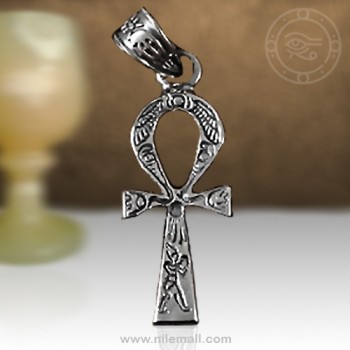 Matt Ankh Key Silver Pendant 